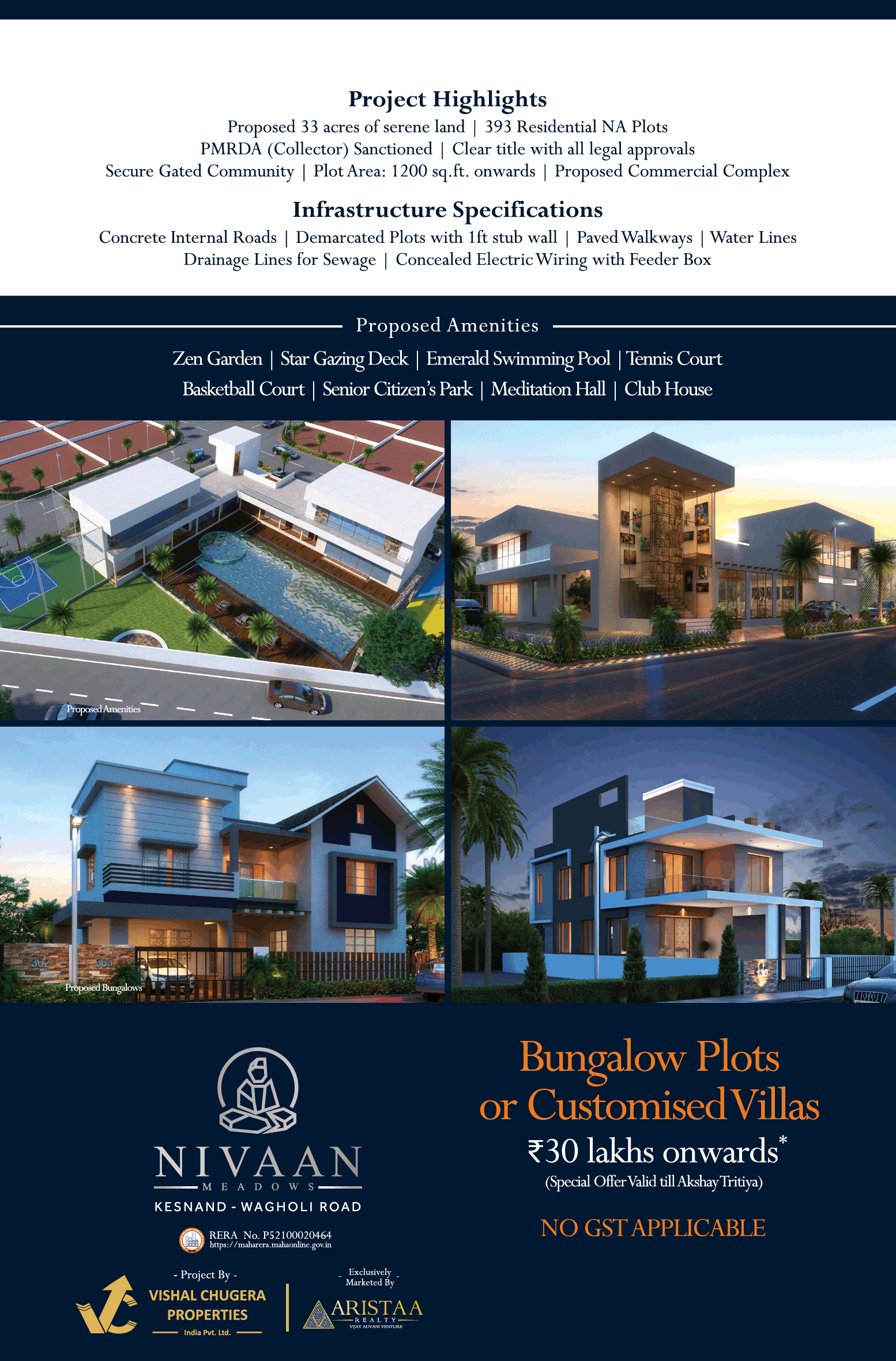 No GST Applicable at Nivaan Meadows in Pune Update